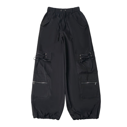 Multi Pocket Wide Leg Cargo Pants PIN0062