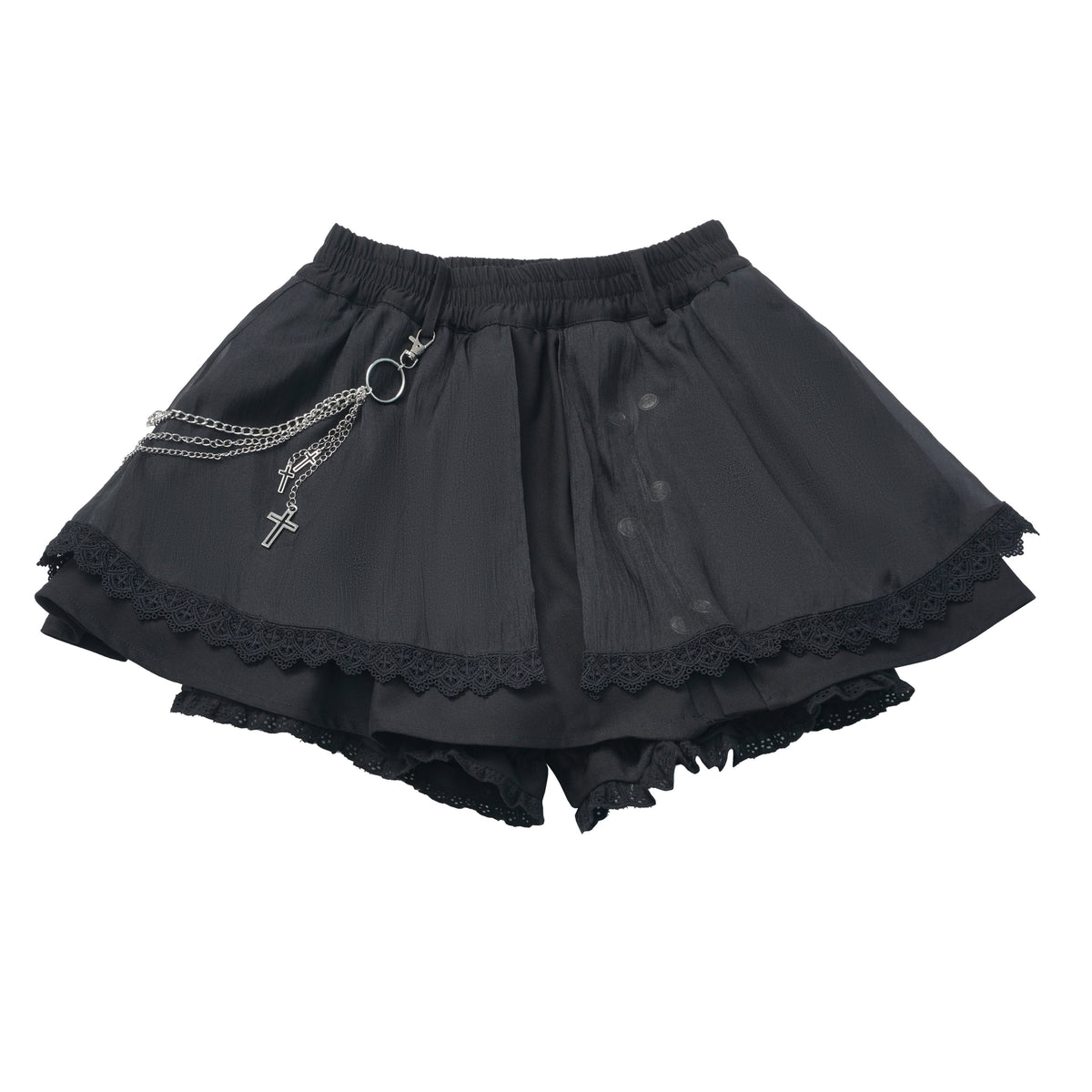Gothic Cross Motif Shirt Skirt Set PIN0064