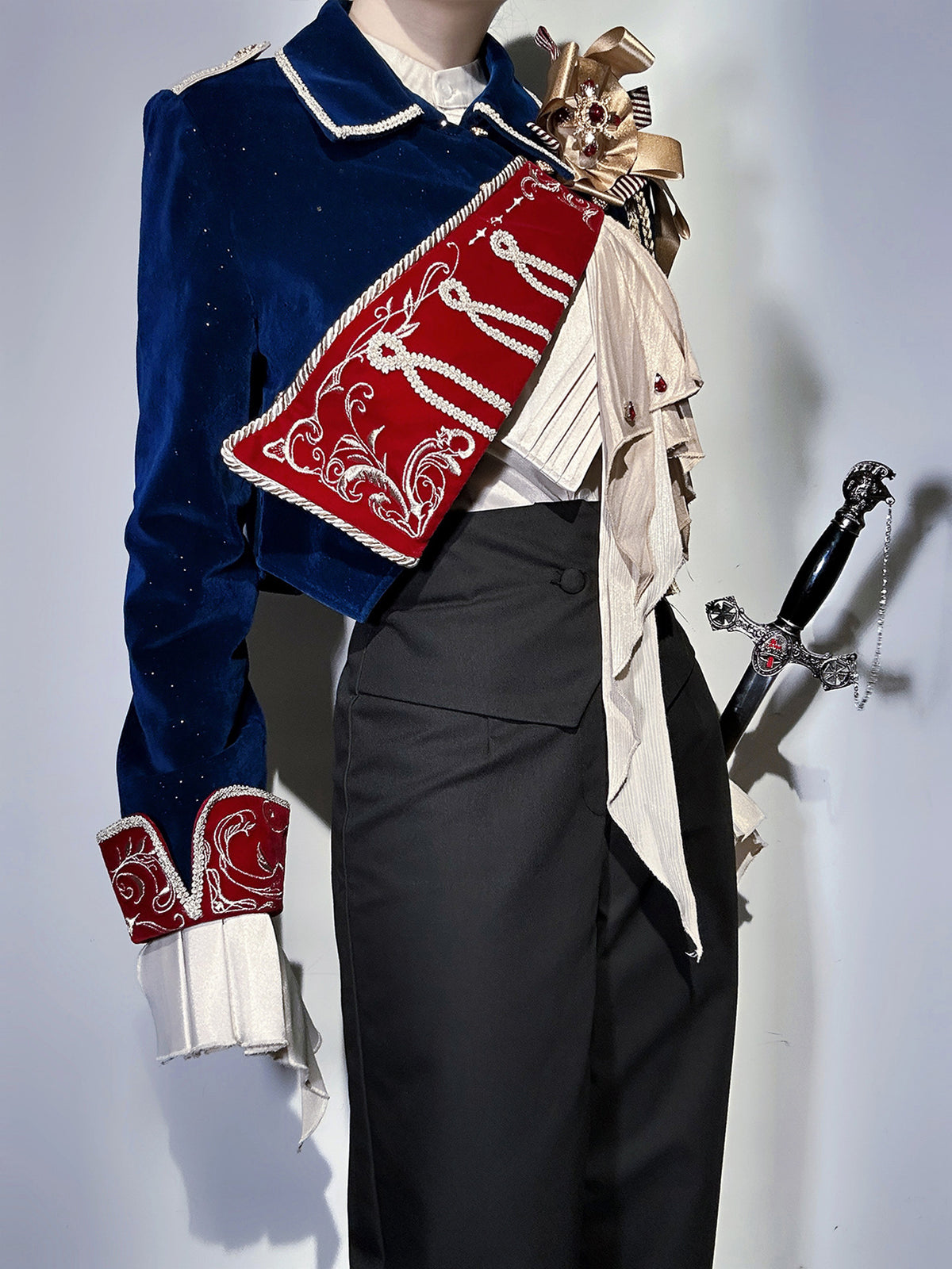 Gold Trim Royal Military Jacket Set YOU0274