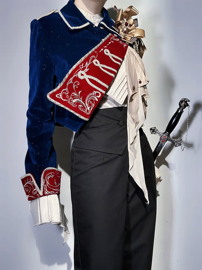 Gold Trim Royal Military Jacket Set YOU0274