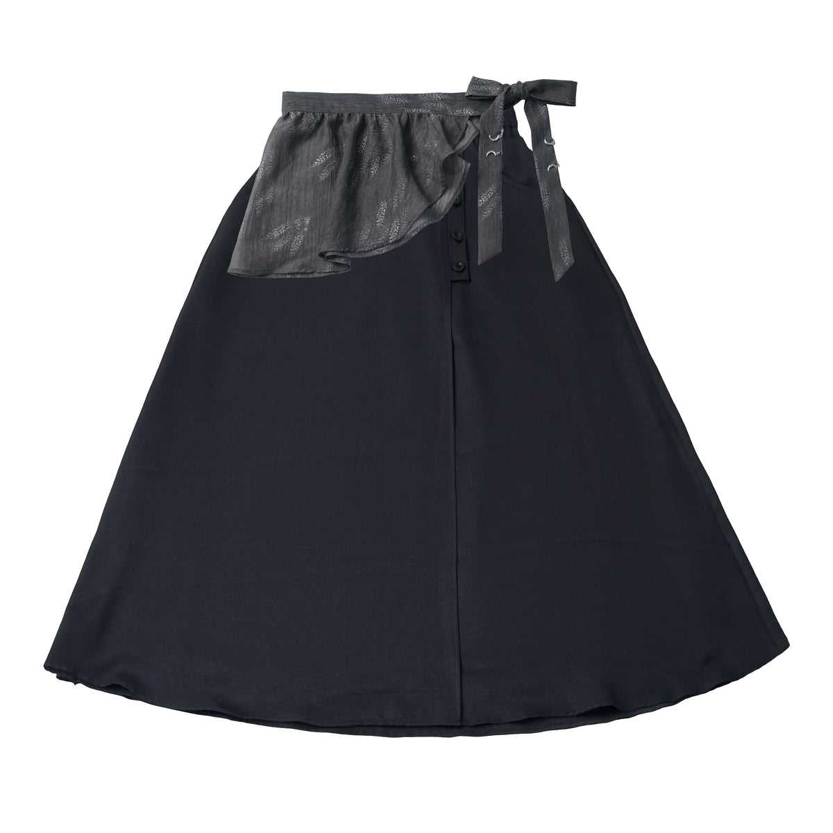 Chinese Style Asymmetric Button Tassel Coat PIN0057