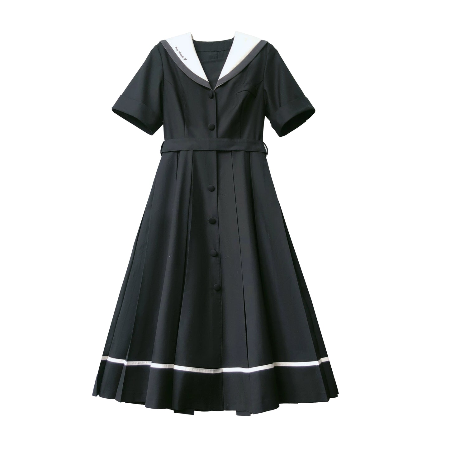 School Uniform Style Sweet Black Dress HUT0096