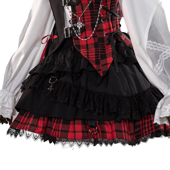 Prince Style Check Lolita Set CAT0014