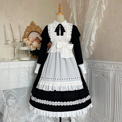 Detachable Apron Maid Dress YOU0132