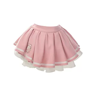 Sailor Style Puff Sleeve Ribbon Tops & Pleated Skirt SER0007