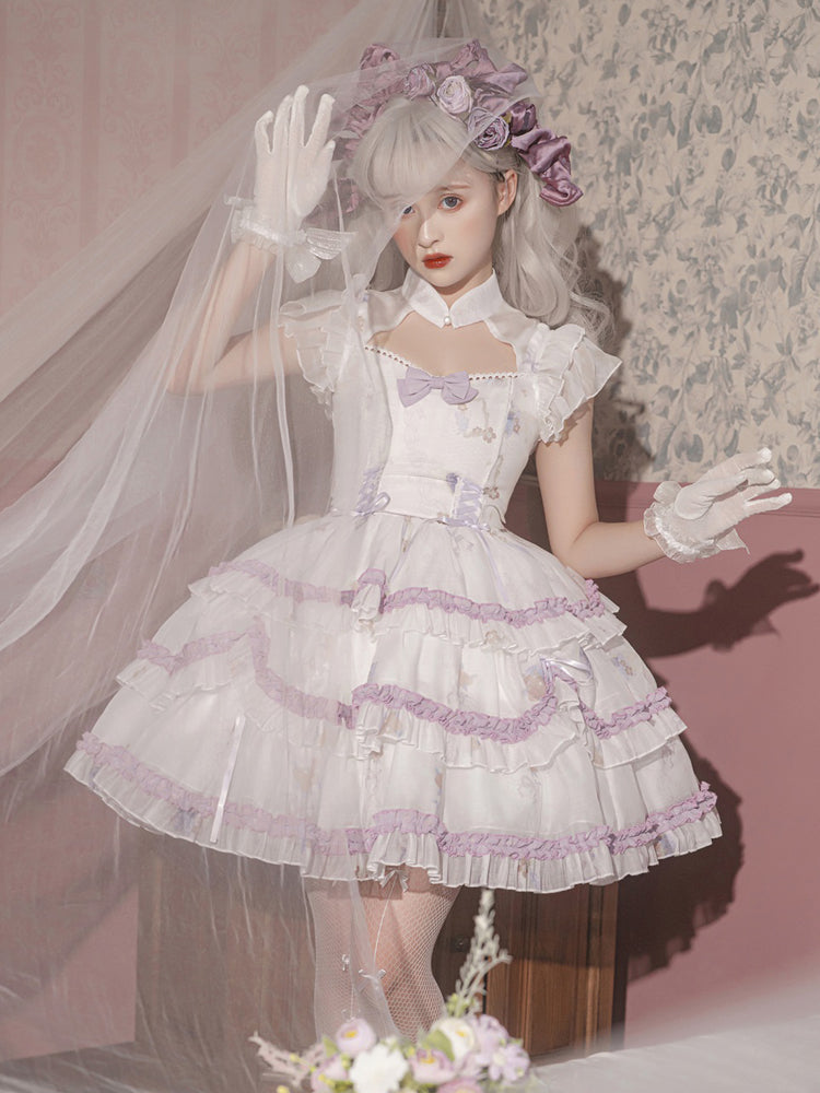 Sweet Big Ribbon Tierd Lolita Dress YOU0088