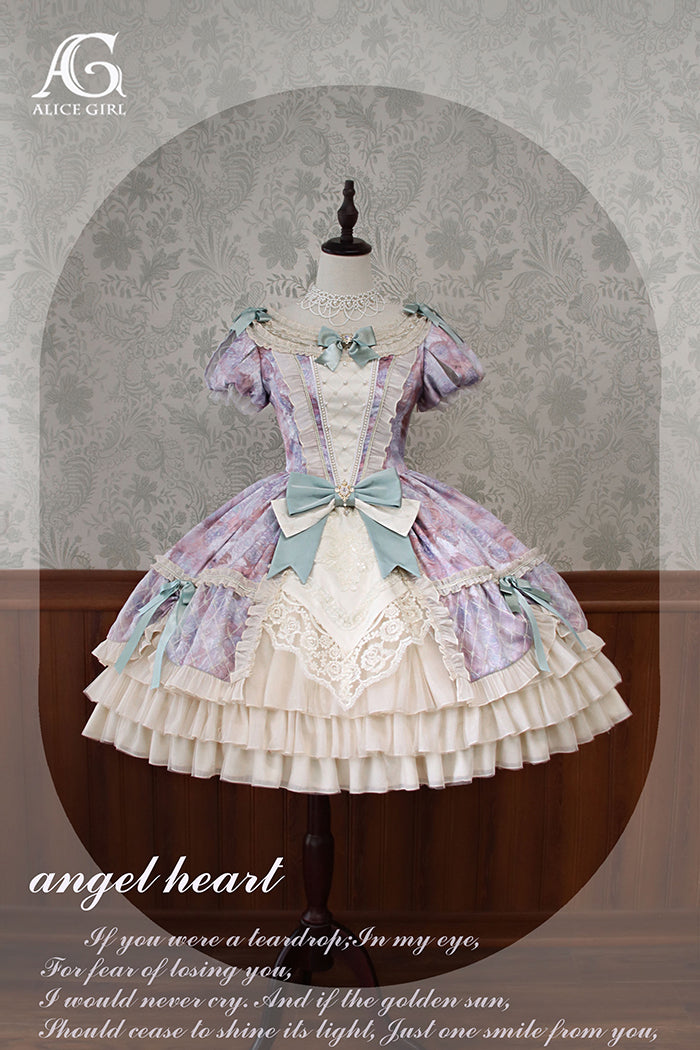 【11月20日予約締切】Lolita Angel Core Stargazing Oil Painting Dress ALI0010