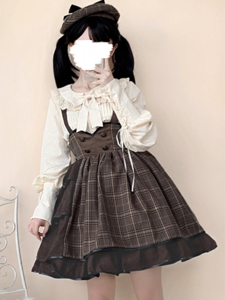 Retro Long Sleeve Lolita Shirt SWE0013