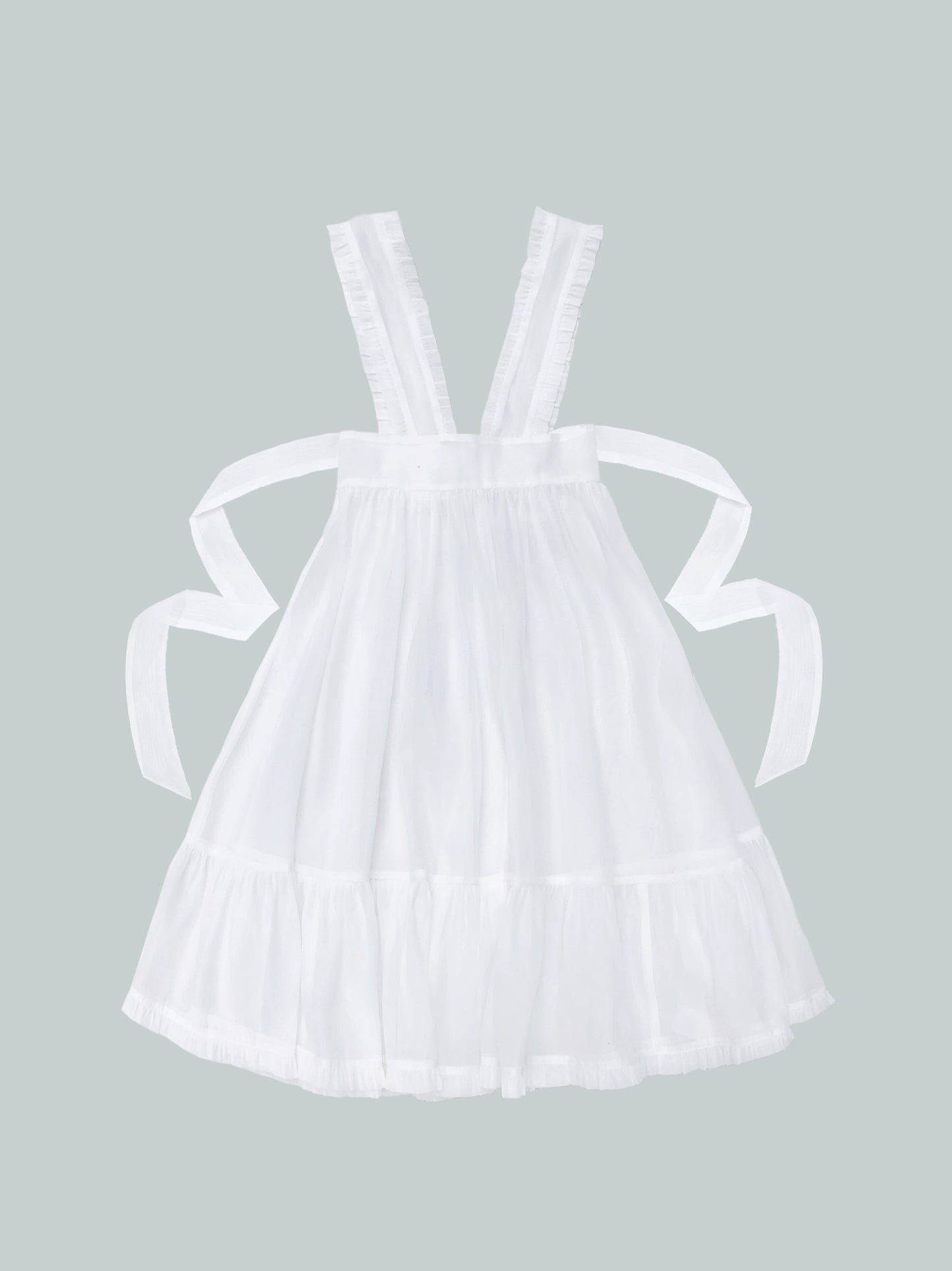 School Style girly Summer White Dress HUT0064