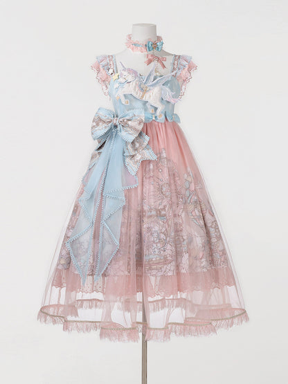 Sweet Pastel Lace Doll Jumper Dress YOU0299