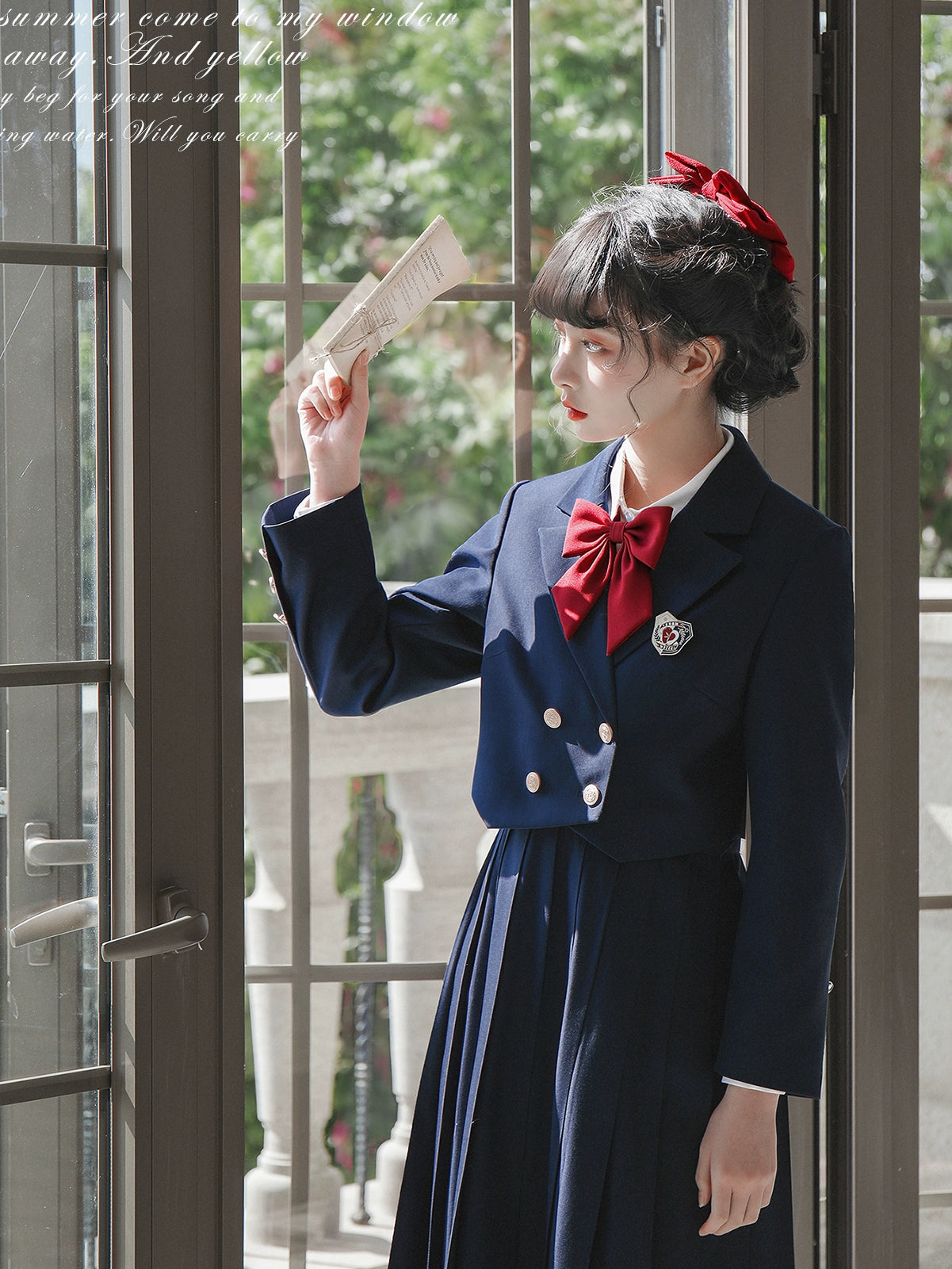 School Uniform Style Jacket & skirt HUT0061