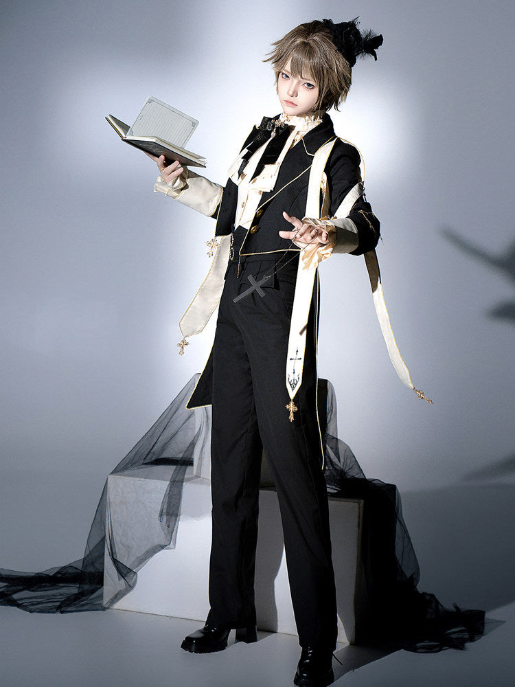 Dark Gothic Prince Cross Outfit YOU0287
