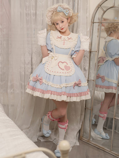 Sweet Ribbon Light Blue Lolita Dress YOU0069