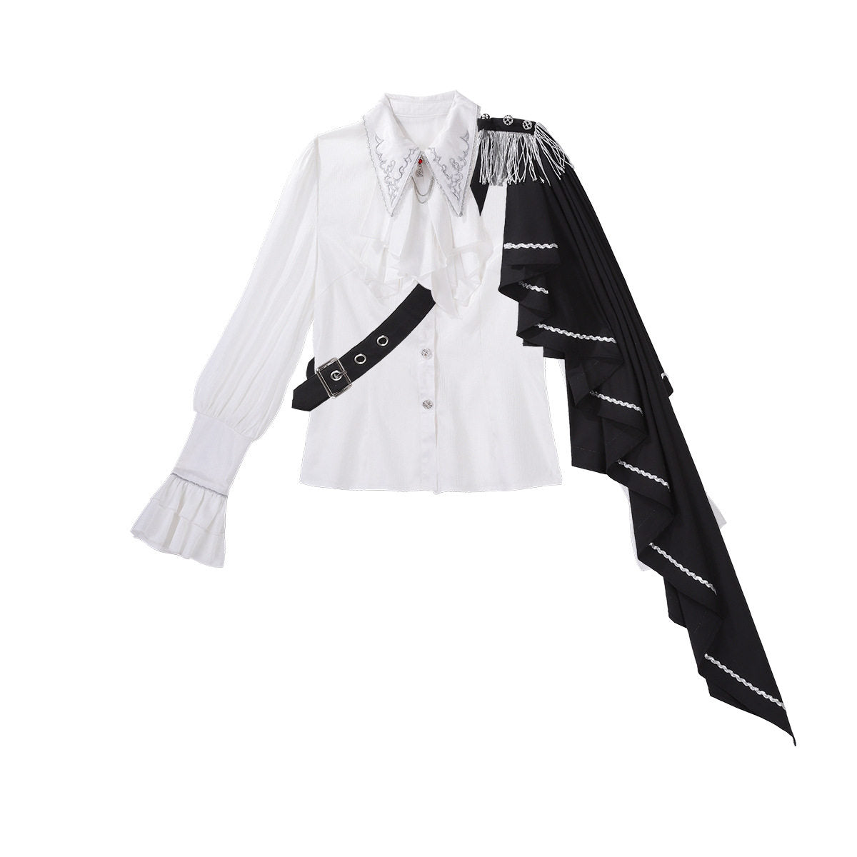 Gothic Prince Ruffled Shirt And Pants Set YOU0322