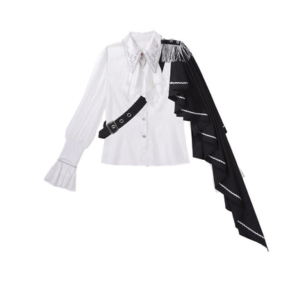 Gothic Prince Ruffled Shirt And Pants Set YOU0322