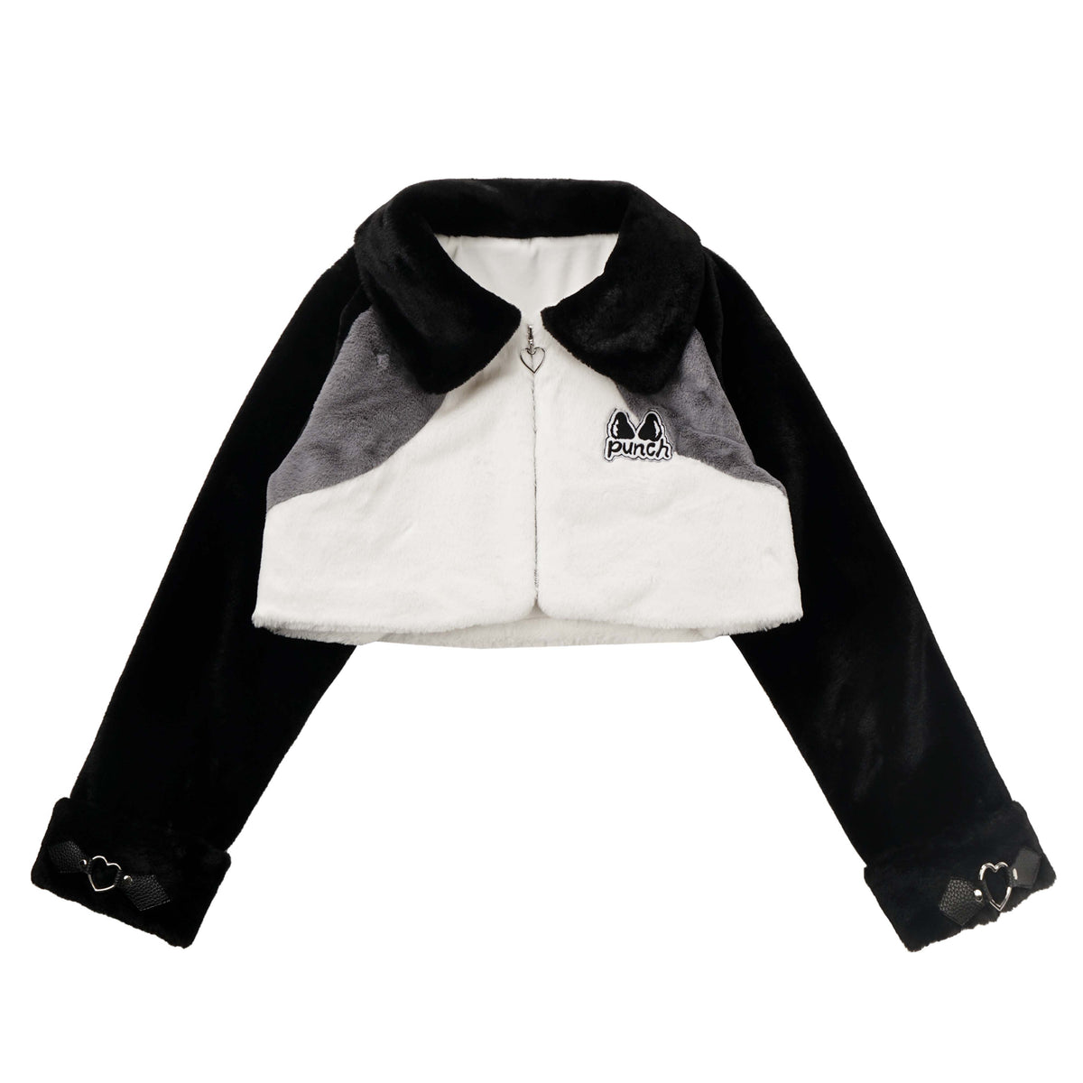 Fur Hood Lace-Up Cargo Pants Set PIN0034