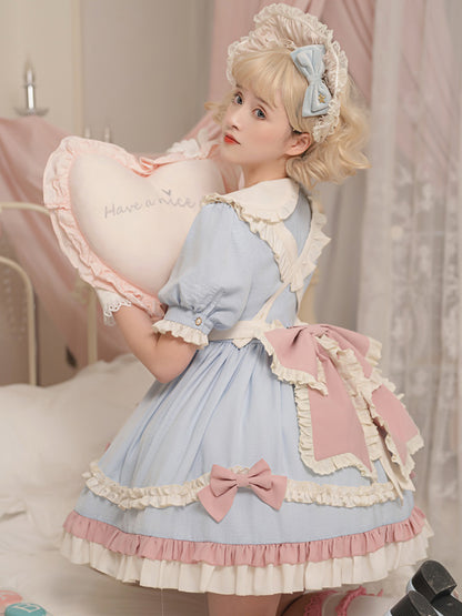 Sweet Ribbon Light Blue Lolita Dress YOU0069