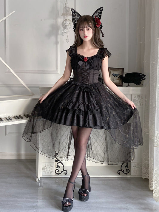 Gothic Lolita Black Princess Dress YOU0076