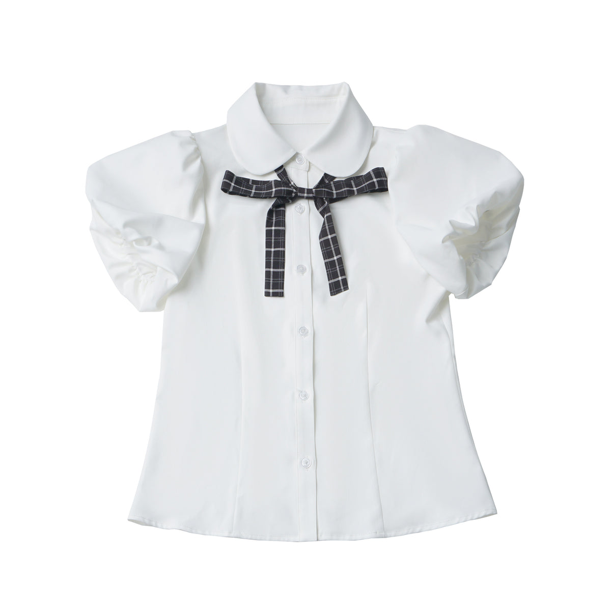 Preppy Embroidered Blouse And Suspender Skirt PIN0047