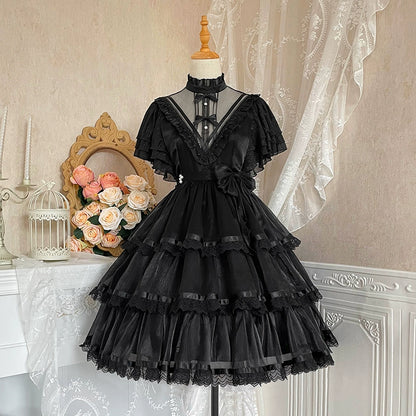 Castle Knight Lolita Dark Gothic Dress YOU0115