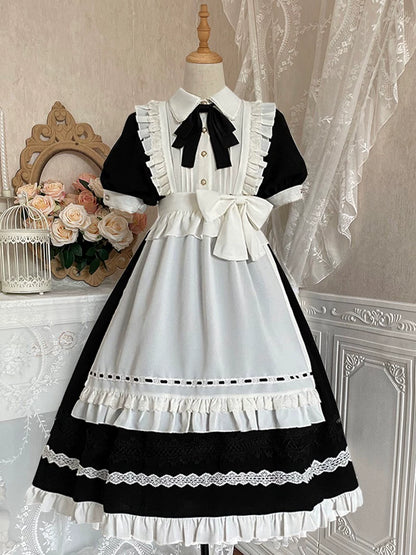 Detachable Apron Maid Dress YOU0132