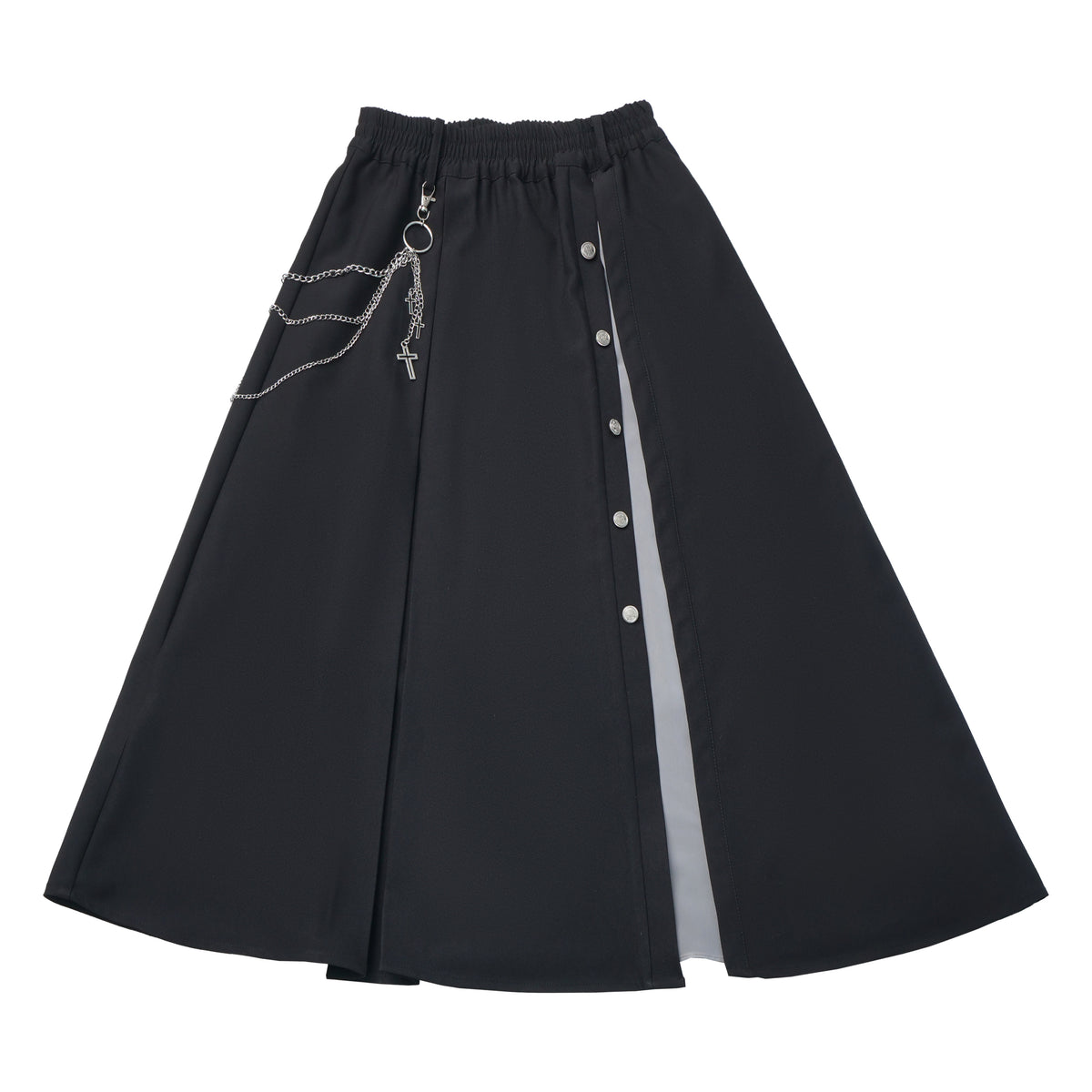 Gothic Cross Motif Shirt Skirt Set PIN0064