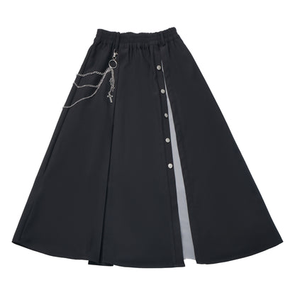 Gothic Cross Motif Shirt Skirt Set PIN0064