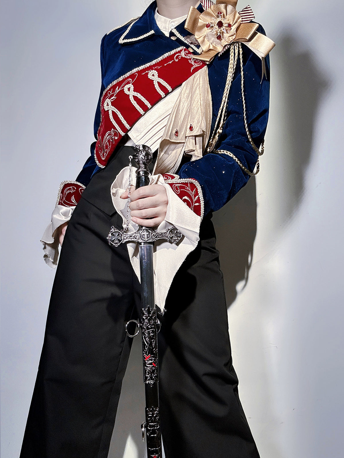 Gold Trim Royal Military Jacket Set YOU0274