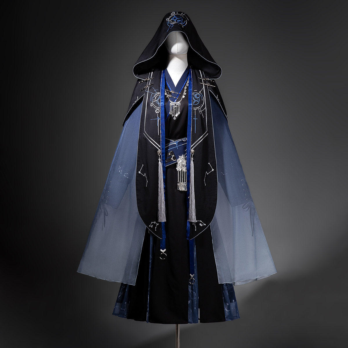 Dark Fantasy Hooded Cape Han Style Costume Set YOU0327