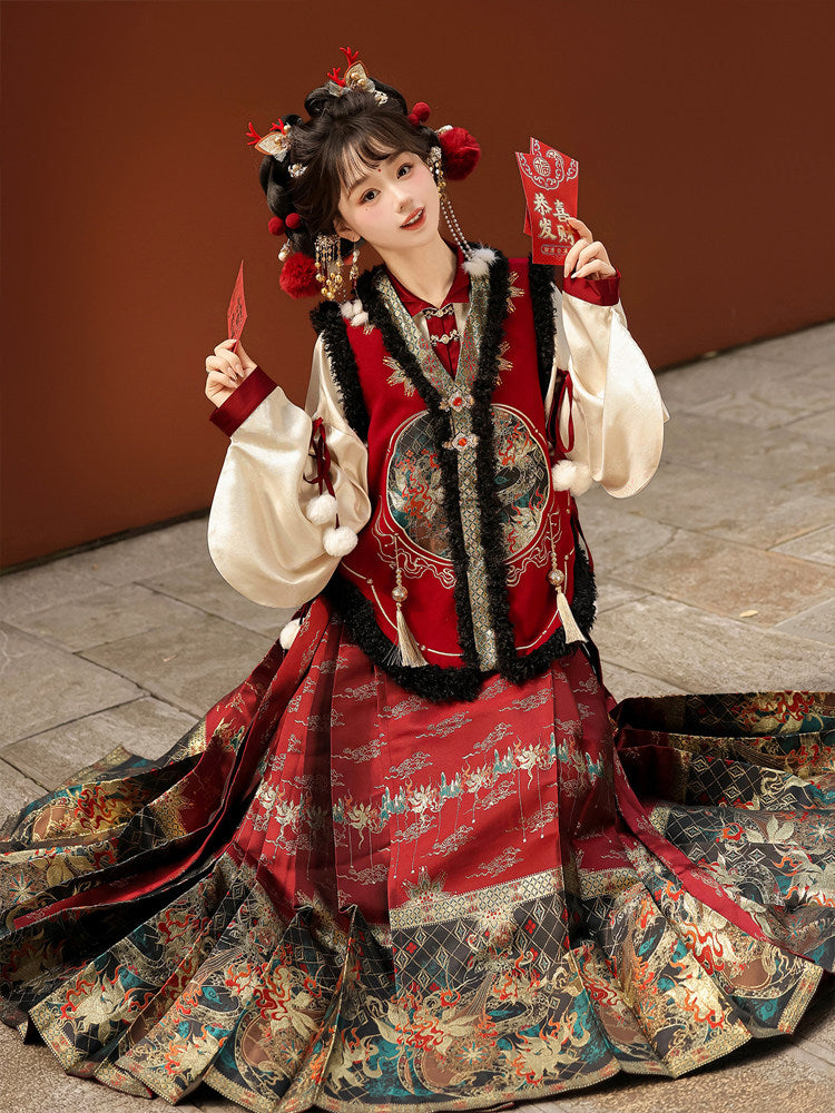 Chinese New Year Brocade Three-Piece Set YOU0284