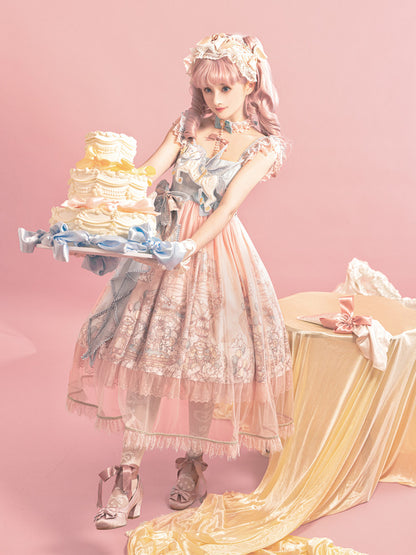 Sweet Pastel Lace Doll Jumper Dress YOU0299