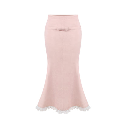 Mermaid Skirt Knit Top Wool Short Jacket Set SER0144
