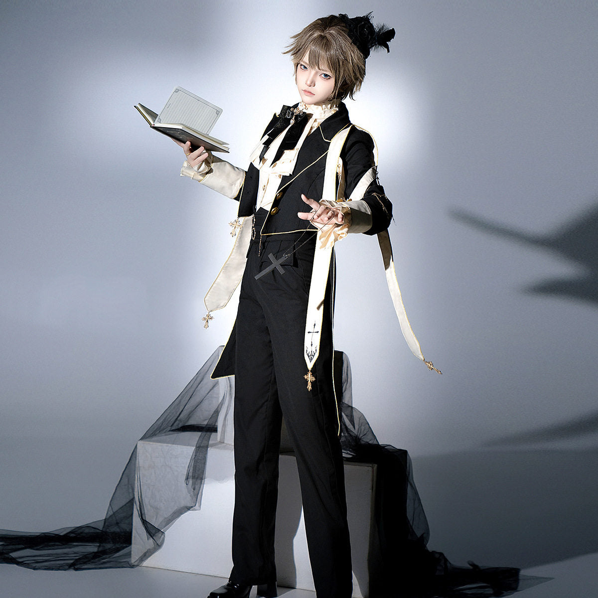 Dark Gothic Prince Cross Outfit YOU0287