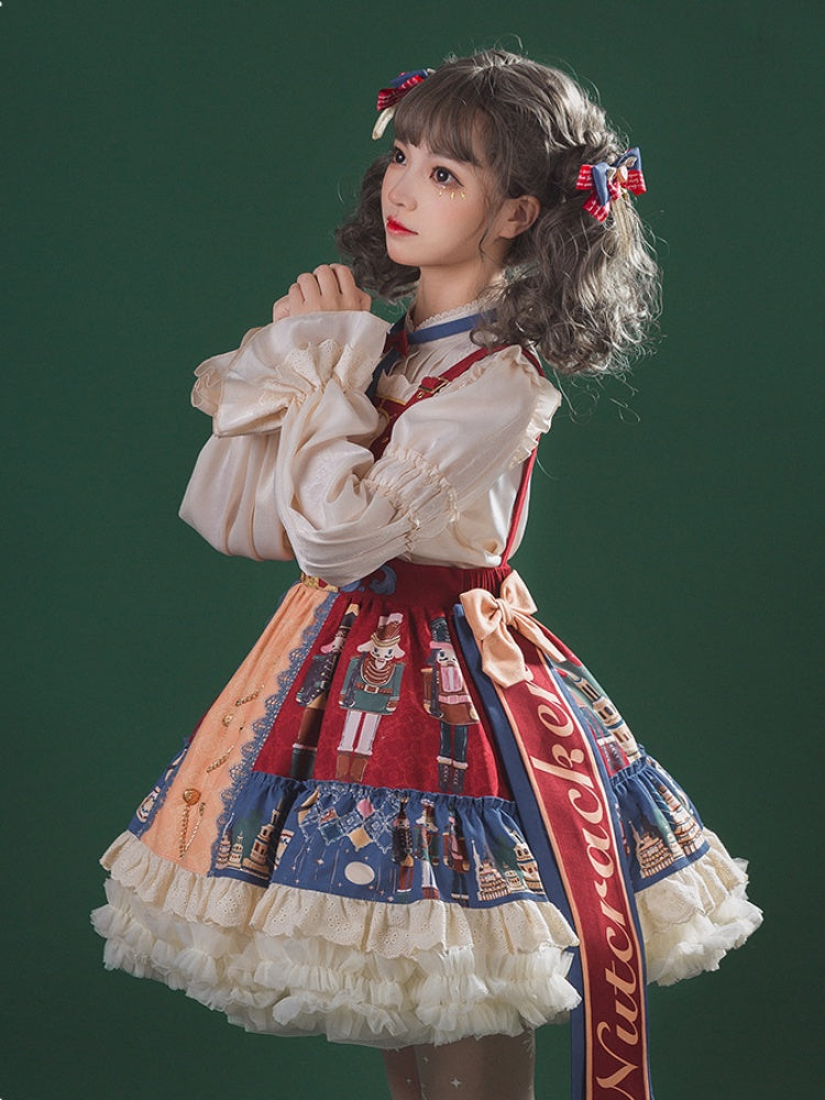 Christmas Style Lolita Suspender Skirt CHE0005