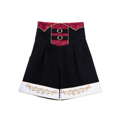 Gothic Vampire Cape Jacket Shirt Shorts Set YOU0319