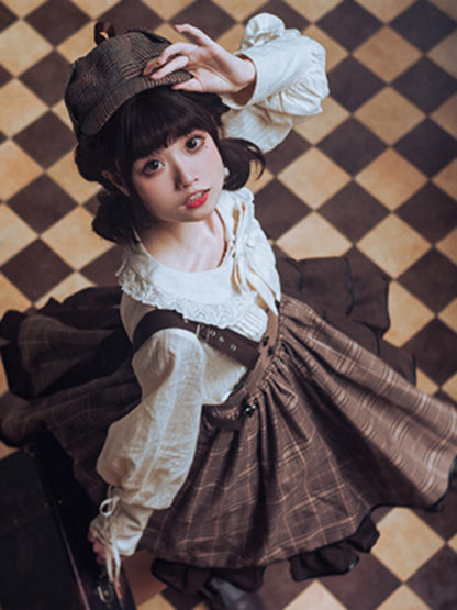 Retro Long Sleeve Lolita Shirt SWE0013