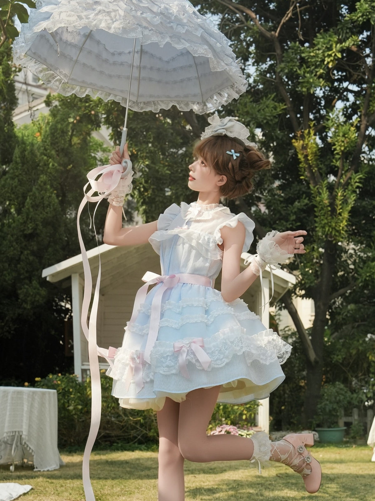 Frosted Sugar Cake Doll Collar Dress LAL0177