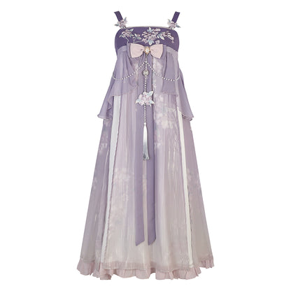 Light Purple Fairy Style China Dress YOU0058