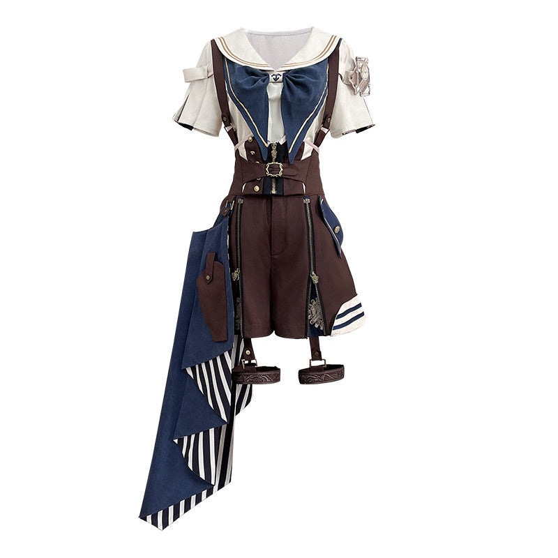 Sailor Collar Steampunk 3-Piece Overall Set YOU0293