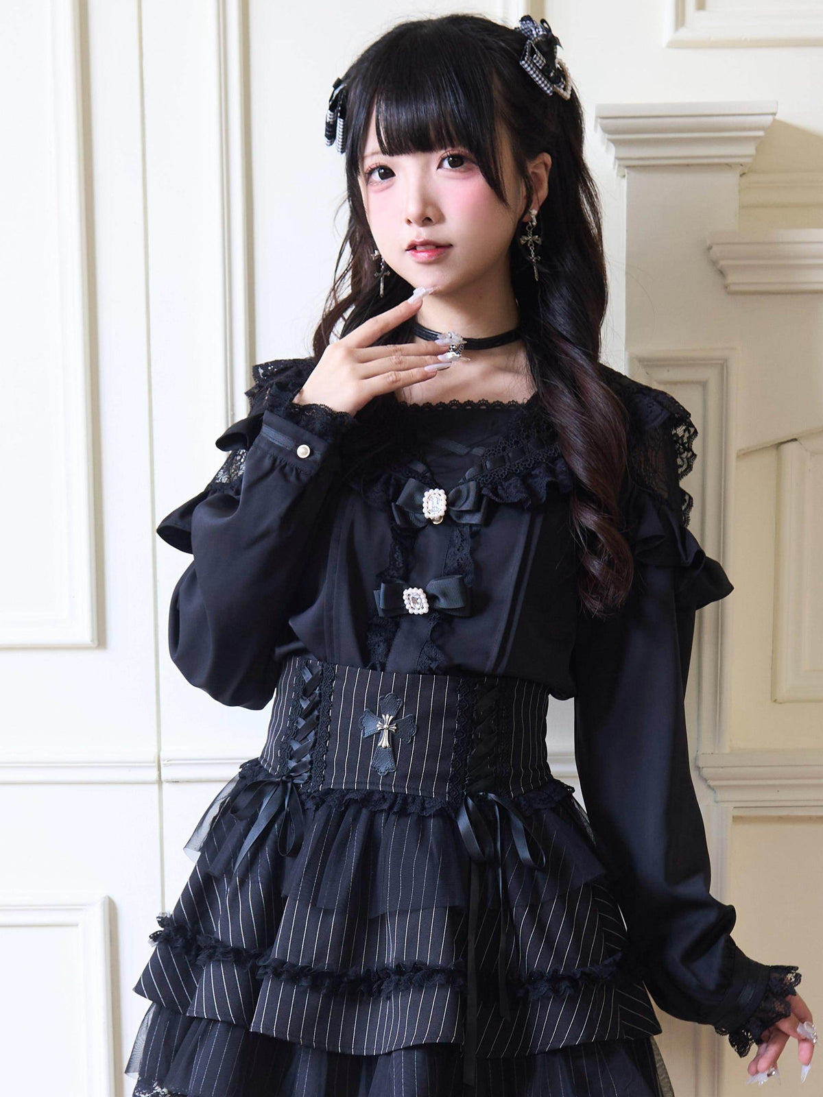 Ruffled Sailor Collar Lolita Blouse NOG0035