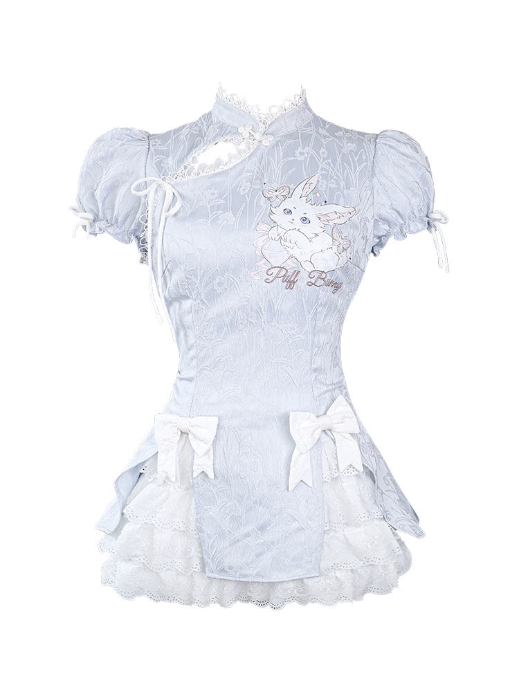 China Style Light Blue Maid Dress SER0021