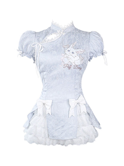 China Style Light Blue Maid Dress SER0021