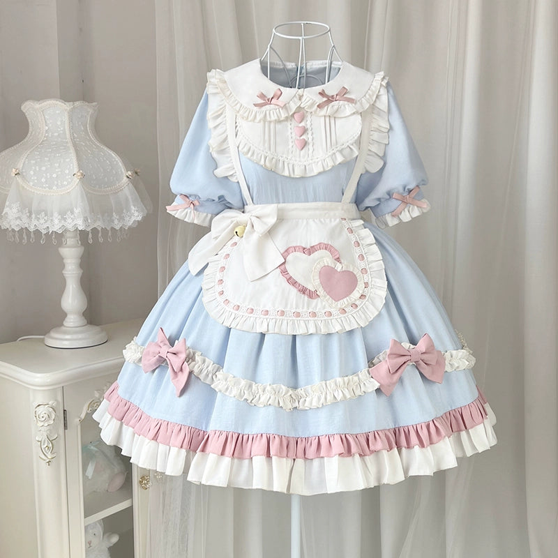 Sweet Ribbon Light Blue Lolita Dress YOU0069