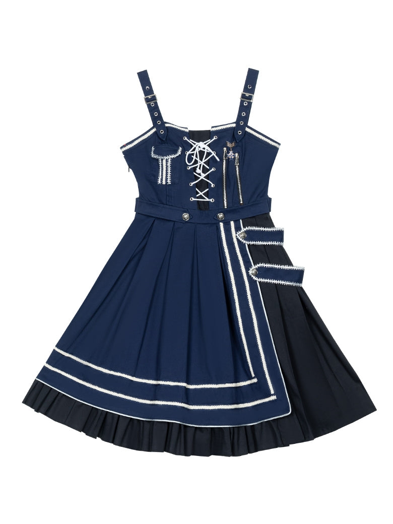 Navy Lolita Cape Mini Dress SPR0013