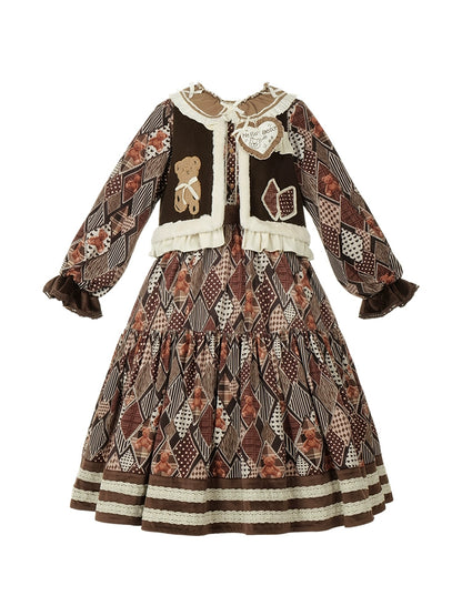 Sweet Bear Brown Dress WIT0030