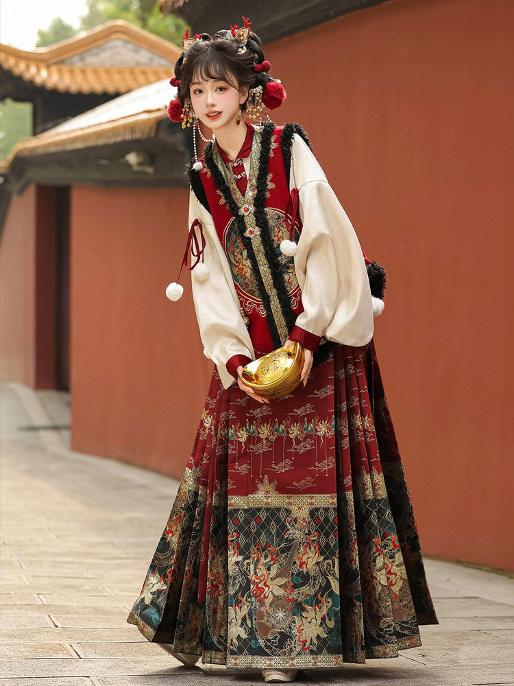 Chinese New Year Brocade Three-Piece Set YOU0284