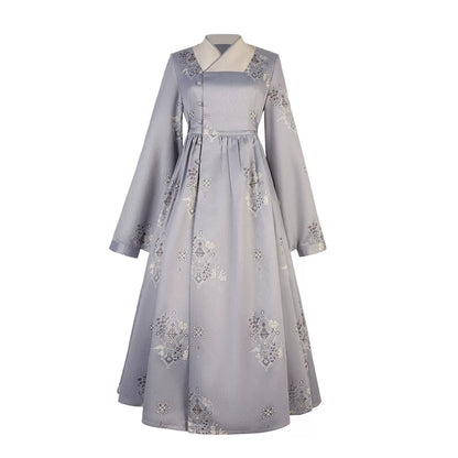 Kimono-style Purple Blue Lolita Maid Dress YOU0004