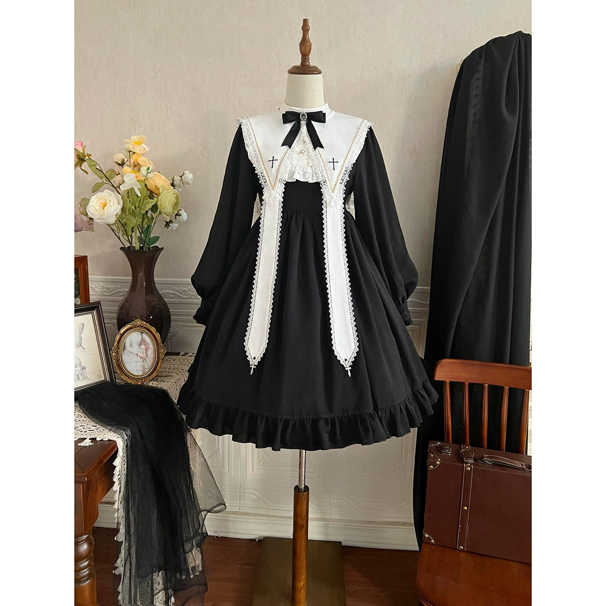 Church Maid Dark Lolita Dress YOU0029