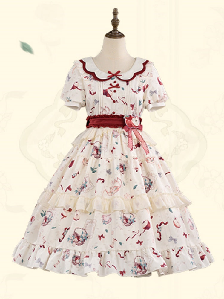 Pastoral Lolita Dress With Collar URT0003