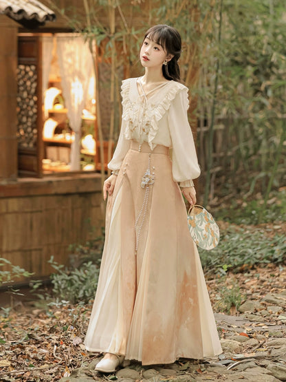 Flower Printed Elegant china dress YOU0023